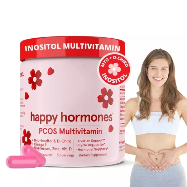 HAPPY HORMONES PCOS Multivitamin Prebiotic Probiotic Blend